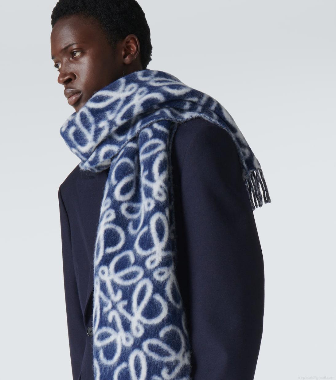 LoeweAnagram alpaca and wool-blend scarf LoeweAnagram alpaca and wool-blend scarf