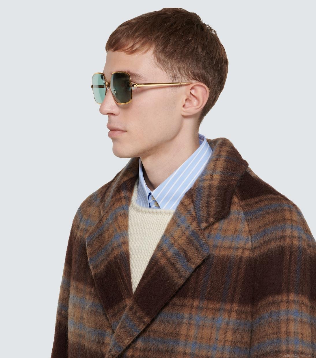 GucciSquare-frame metal sunglasses GucciSquare-frame metal sunglasses