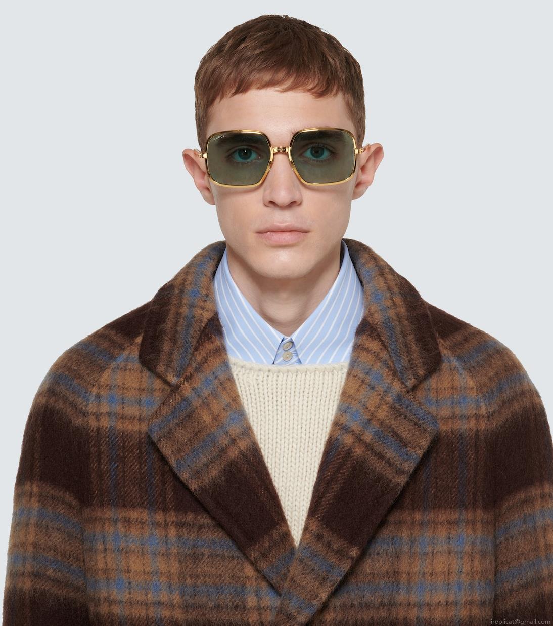 GucciSquare-frame metal sunglasses GucciSquare-frame metal sunglasses