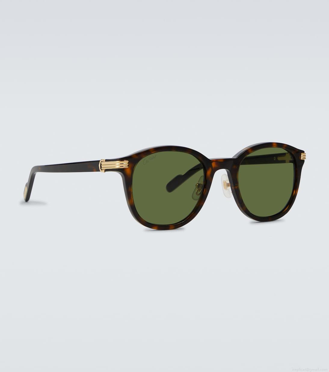 Cartier Eyewear CollectionRounded acetate sunglasses Cartier Eyewear CollectionRounded acetate sunglasses