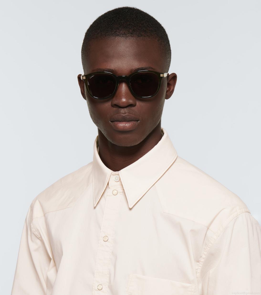 Cartier Eyewear CollectionTortoiseshell aviator sunglasses Cartier Eyewear CollectionTortoiseshell aviator sunglasses