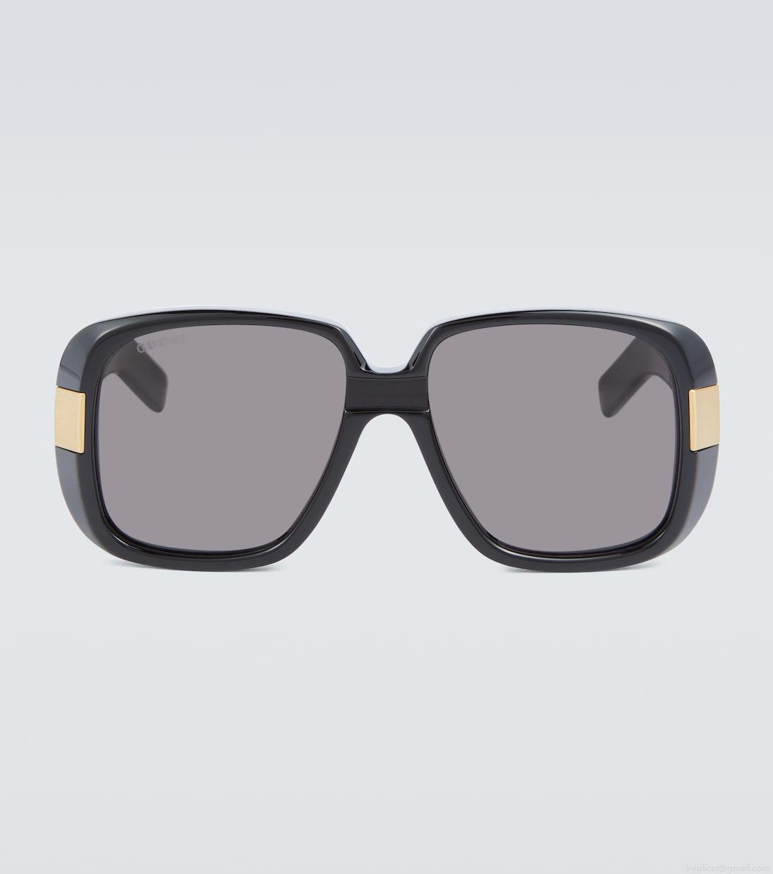 GucciPineapple rectangle-frame sunglasses GucciPineapple rectangle-frame sunglasses