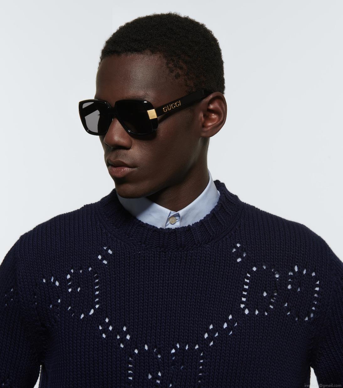 GucciPineapple rectangle-frame sunglasses GucciPineapple rectangle-frame sunglasses