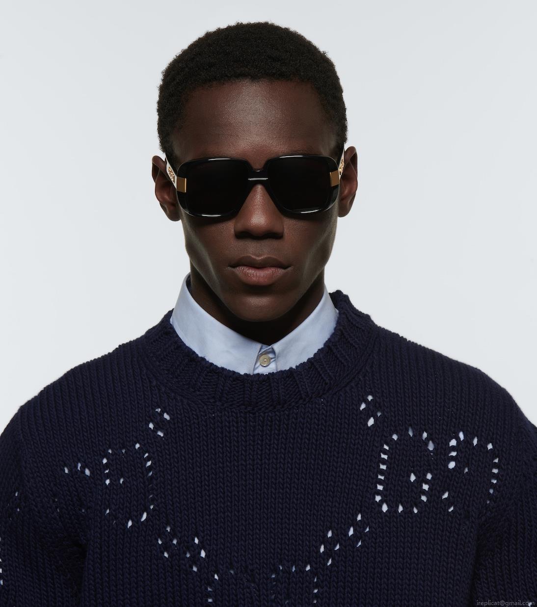 GucciPineapple rectangle-frame sunglasses GucciPineapple rectangle-frame sunglasses