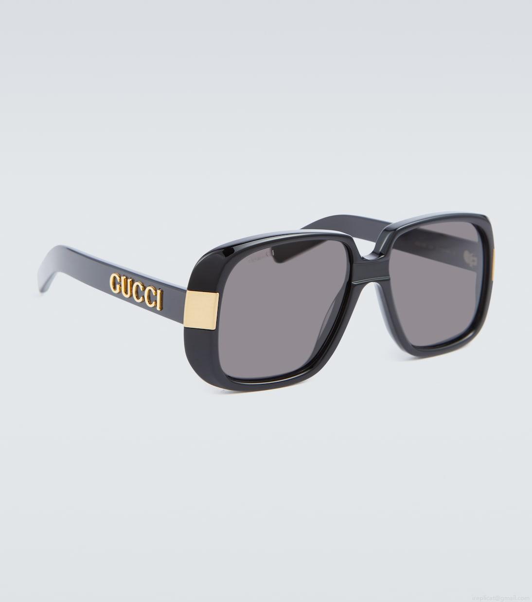 GucciPineapple rectangle-frame sunglasses GucciPineapple rectangle-frame sunglasses