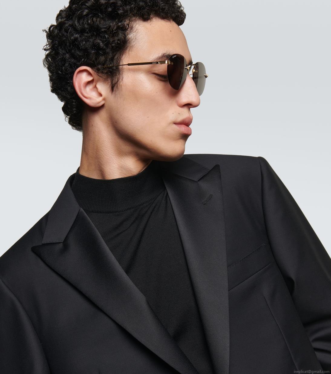 Cartier Eyewear CollectionSignature C de Cartier round sunglasses Cartier Eyewear CollectionSignature C de Cartier round sunglasses