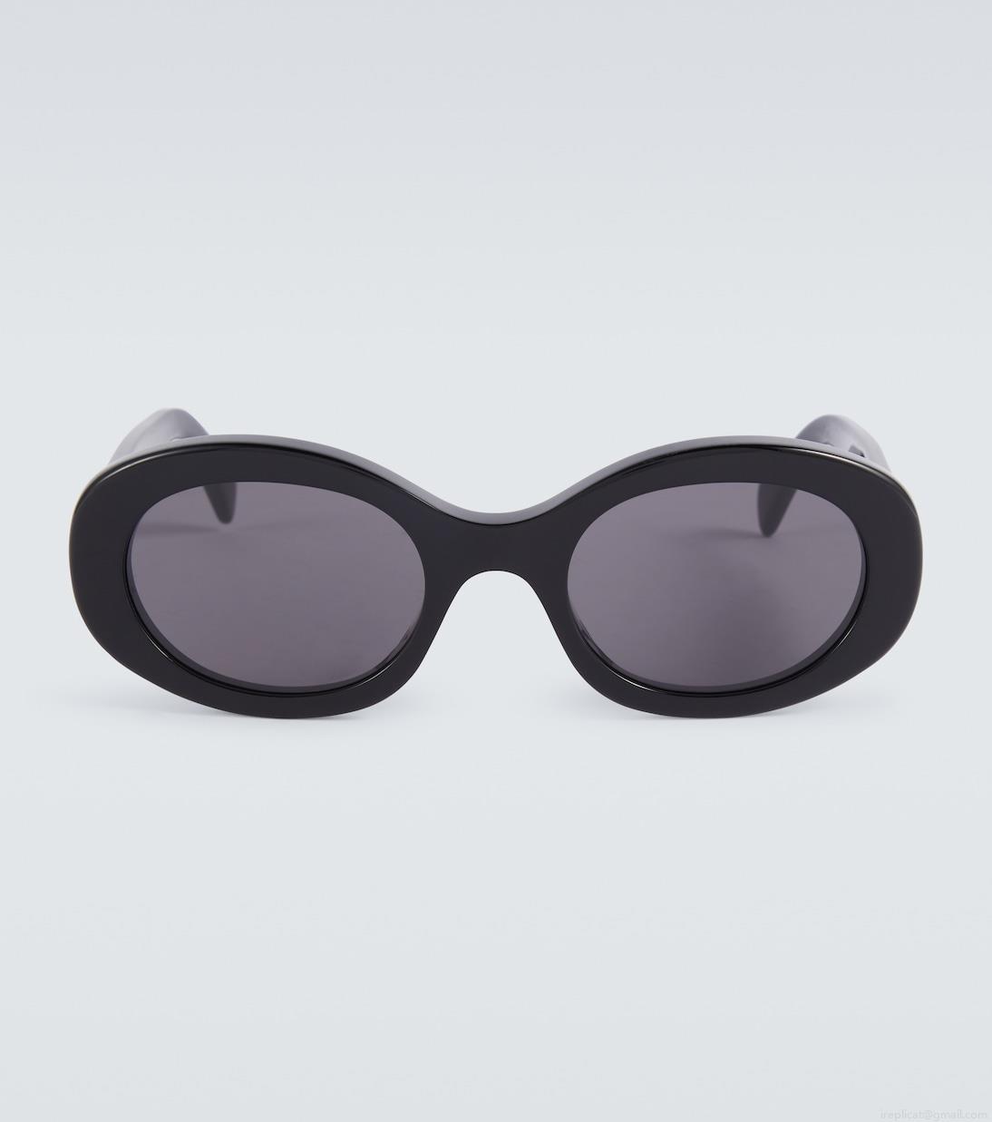 Celine EyewearTriomphe 01 oval sunglasses Celine EyewearTriomphe 01 oval sunglasses