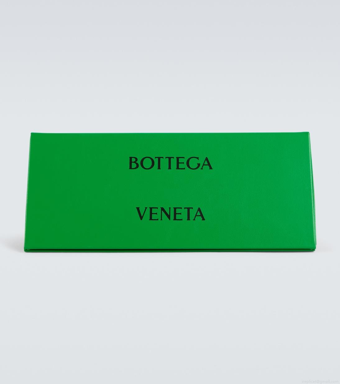 Bottega VenetaTortoiseshell oval sunglasses