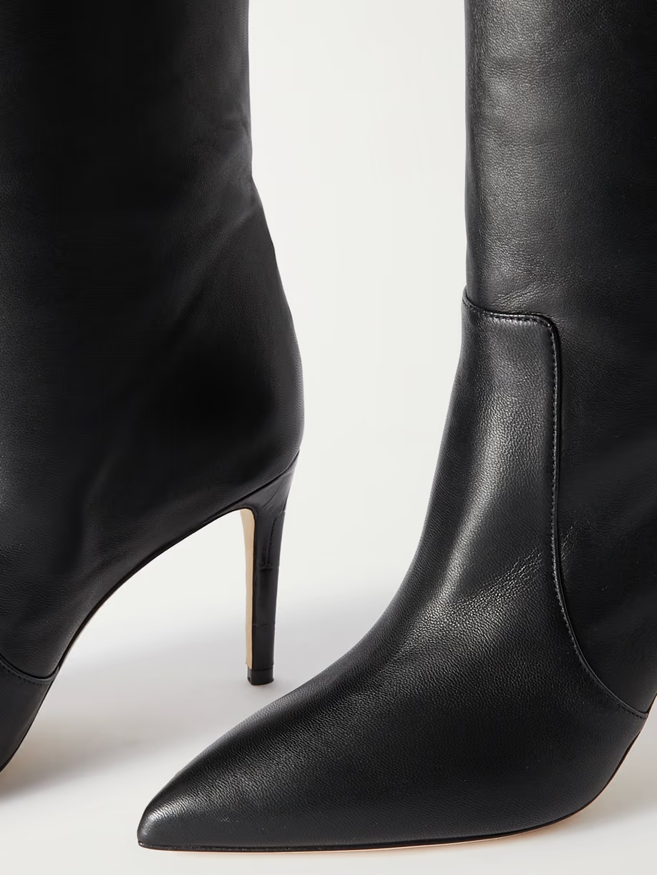 Stiletto leather knee boots Stiletto leather knee boots