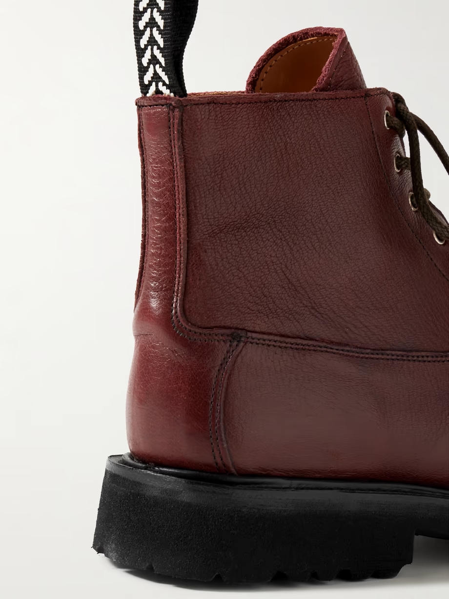 + Tricker’s Camilla textured-leather ankle boots + Tricker’s Camilla textured-leather ankle boots