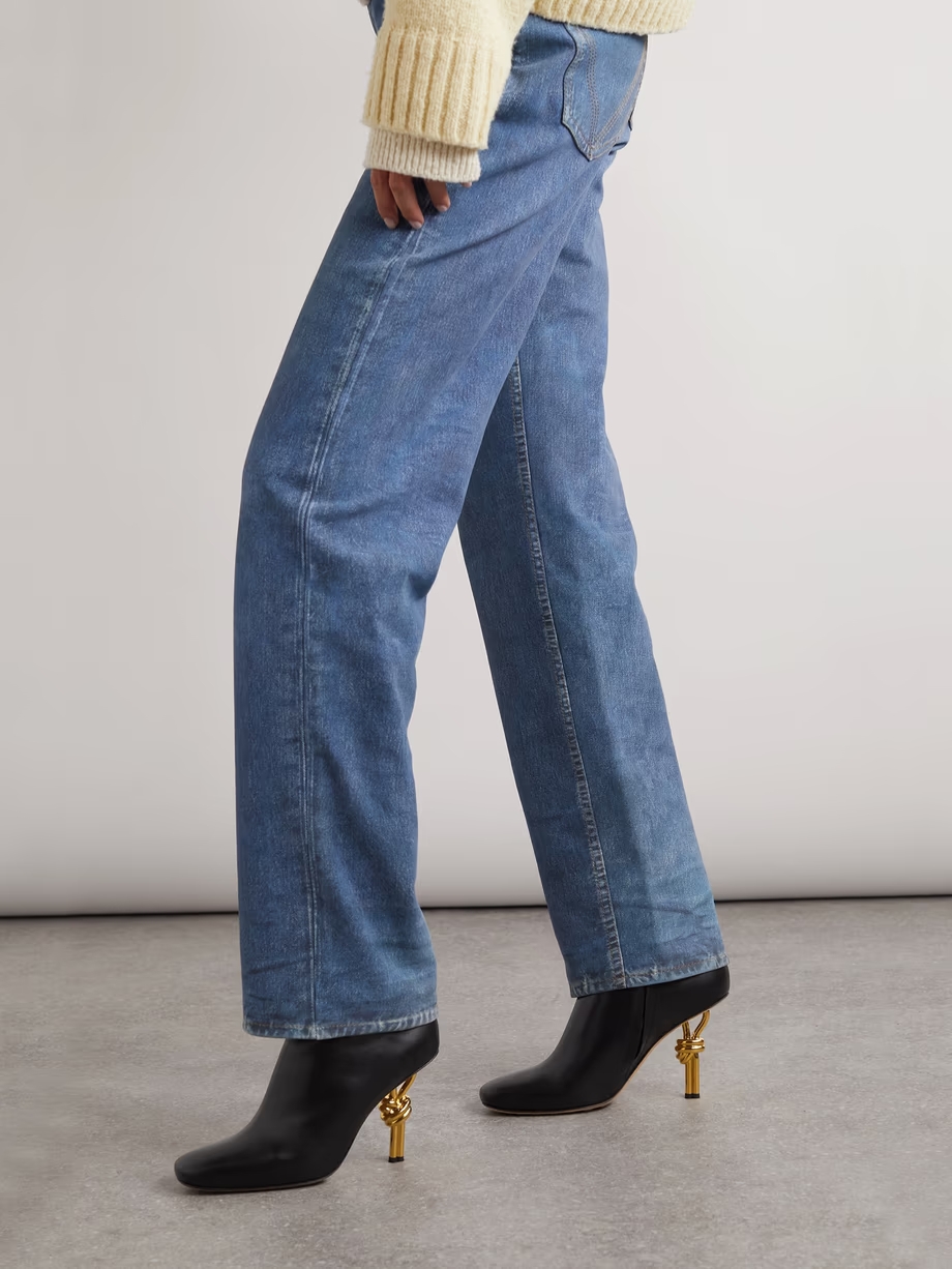 Knot leather ankle boots Knot leather ankle boots