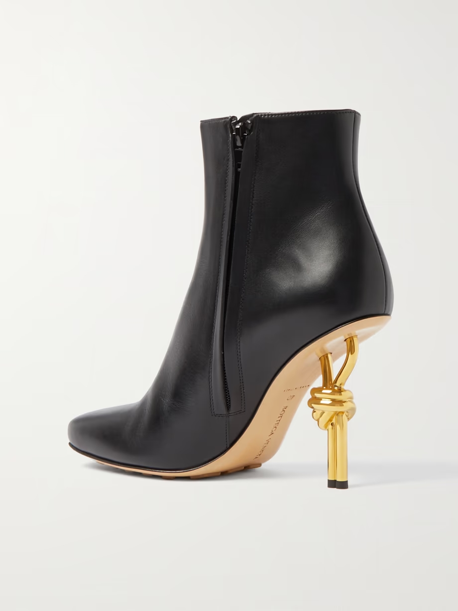 Knot leather ankle boots Knot leather ankle boots