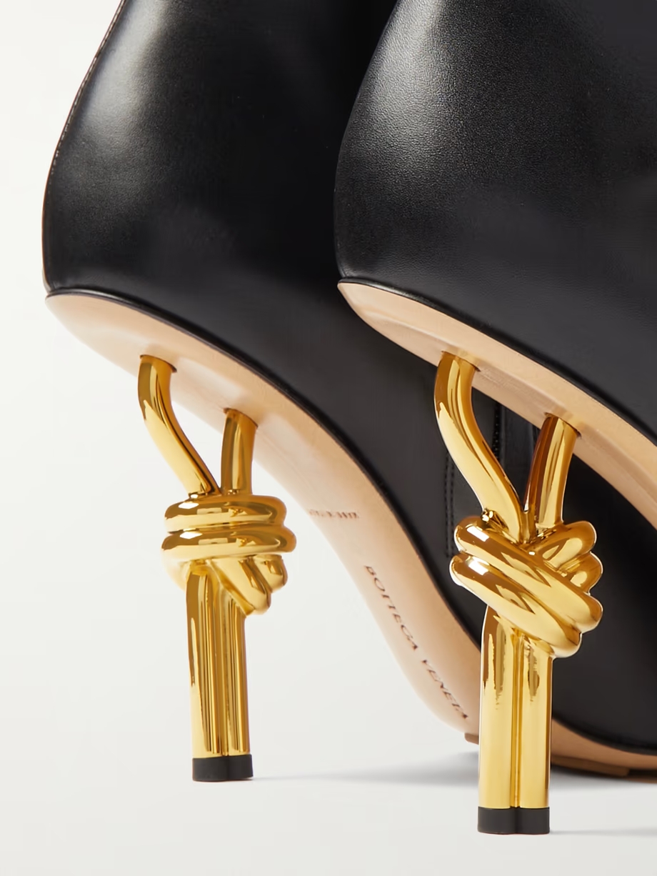 Knot leather ankle boots Knot leather ankle boots