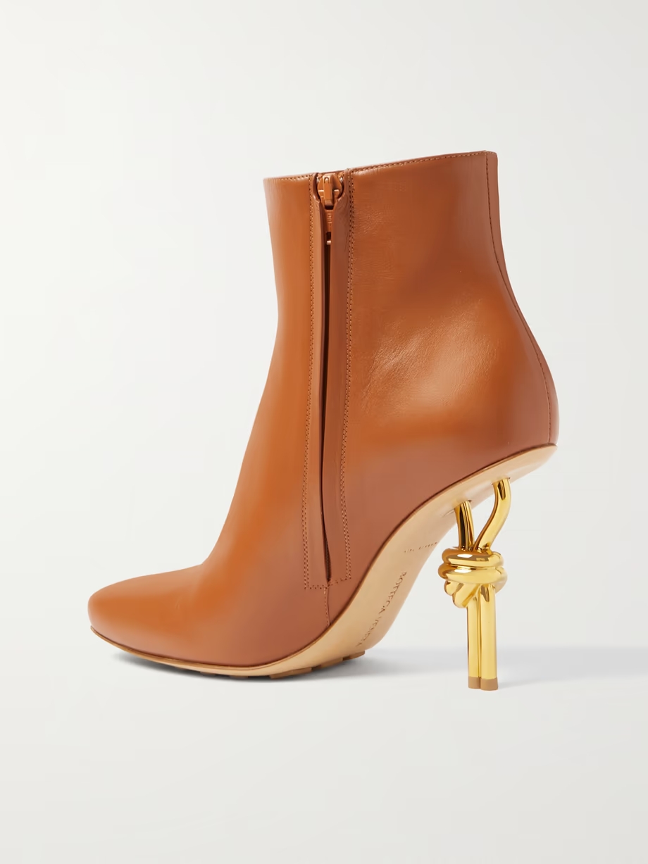 Knot leather ankle boots Knot leather ankle boots