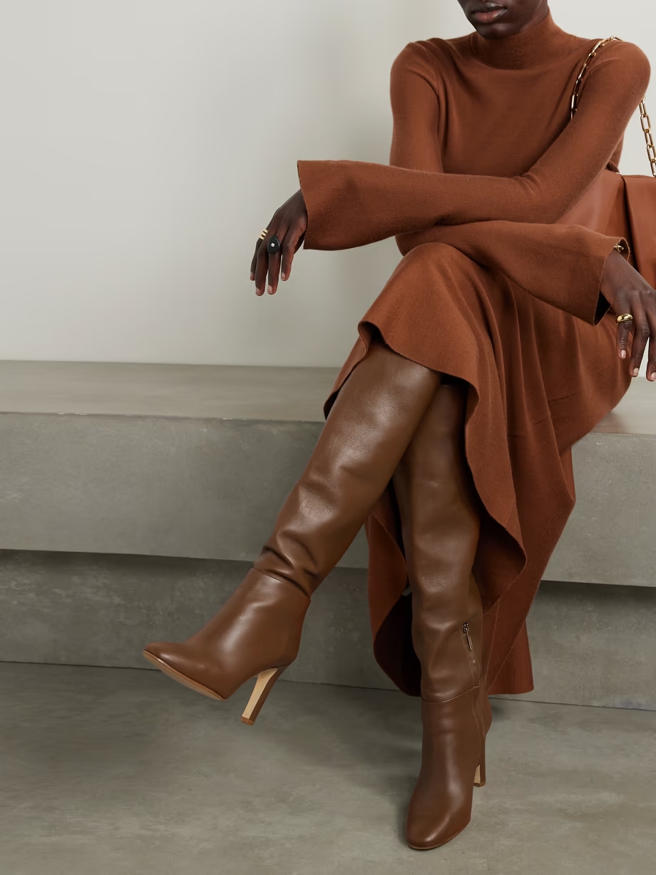 Linda leather over-the-knee boots Linda leather over-the-knee boots