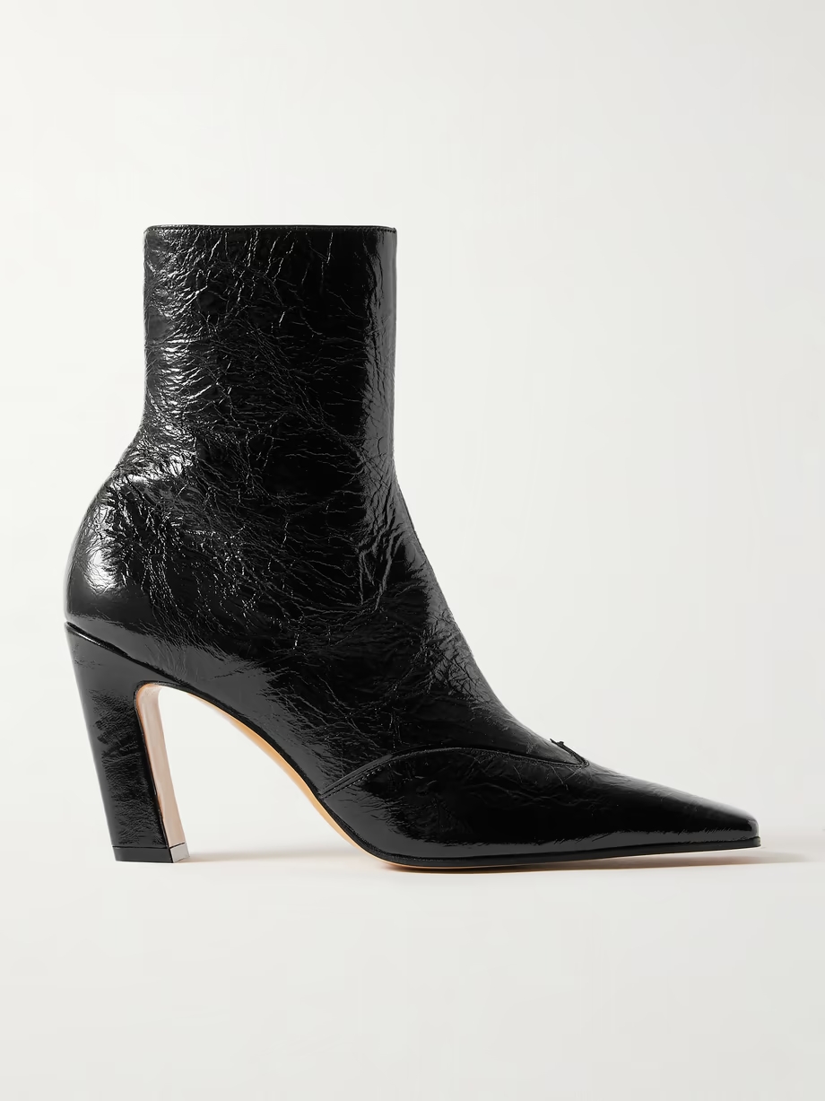 Nevada crinkled-leather ankle boots Nevada crinkled-leather ankle boots