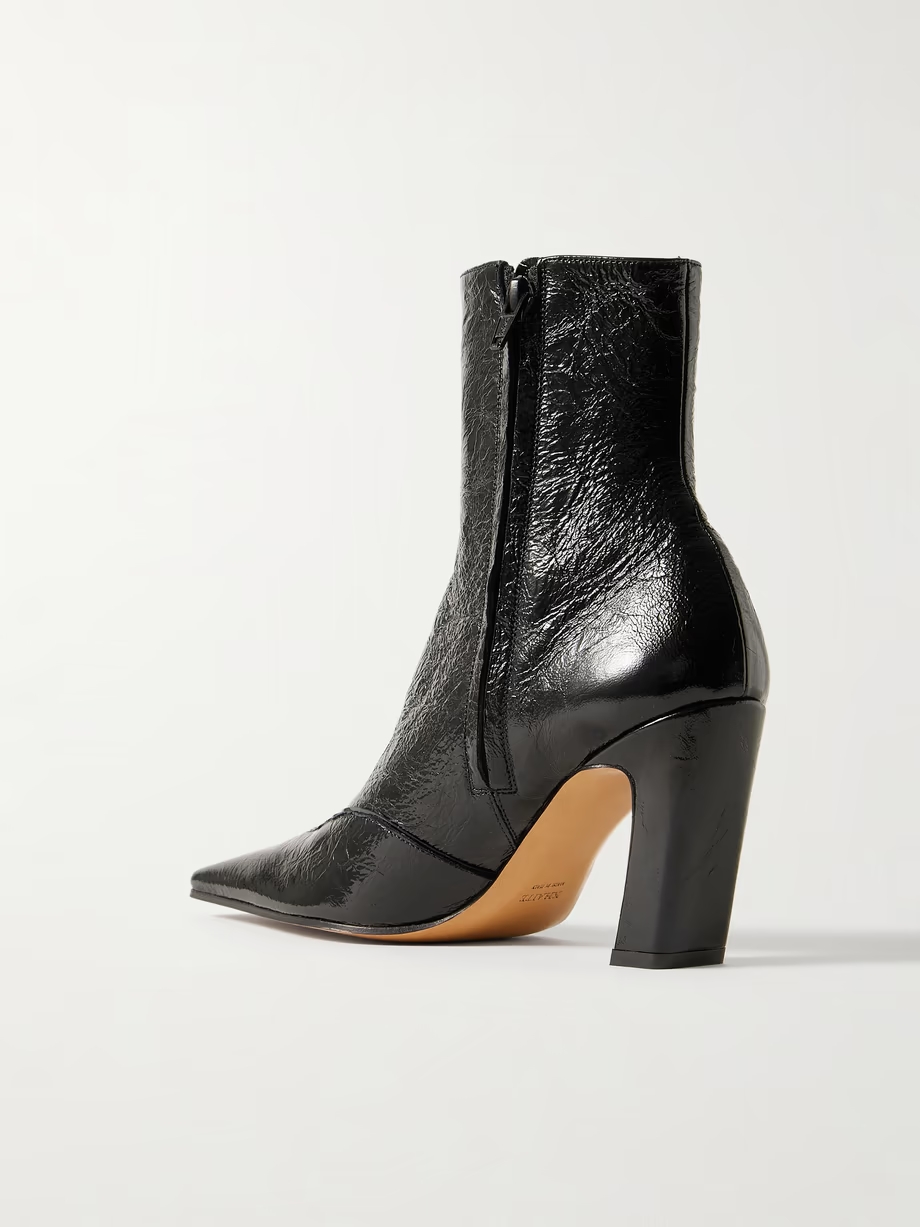 Nevada crinkled-leather ankle boots Nevada crinkled-leather ankle boots
