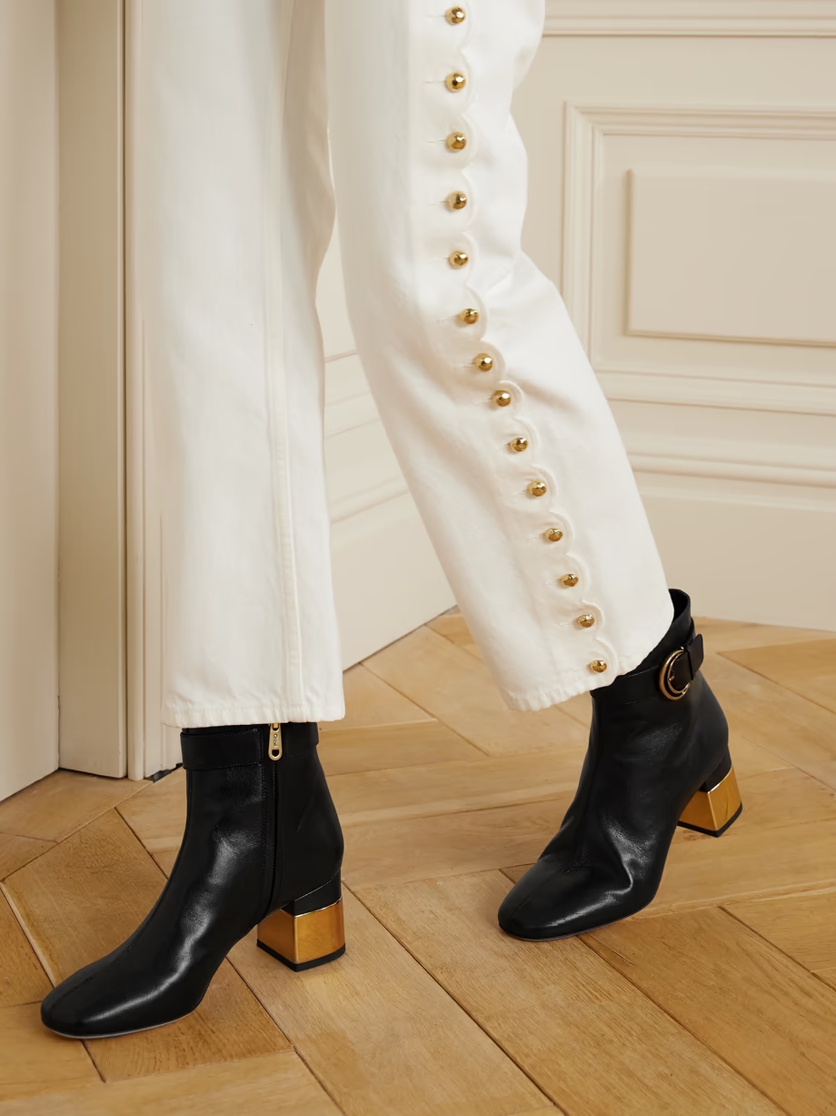 Alizè buckled leather ankle boots Alizè buckled leather ankle boots