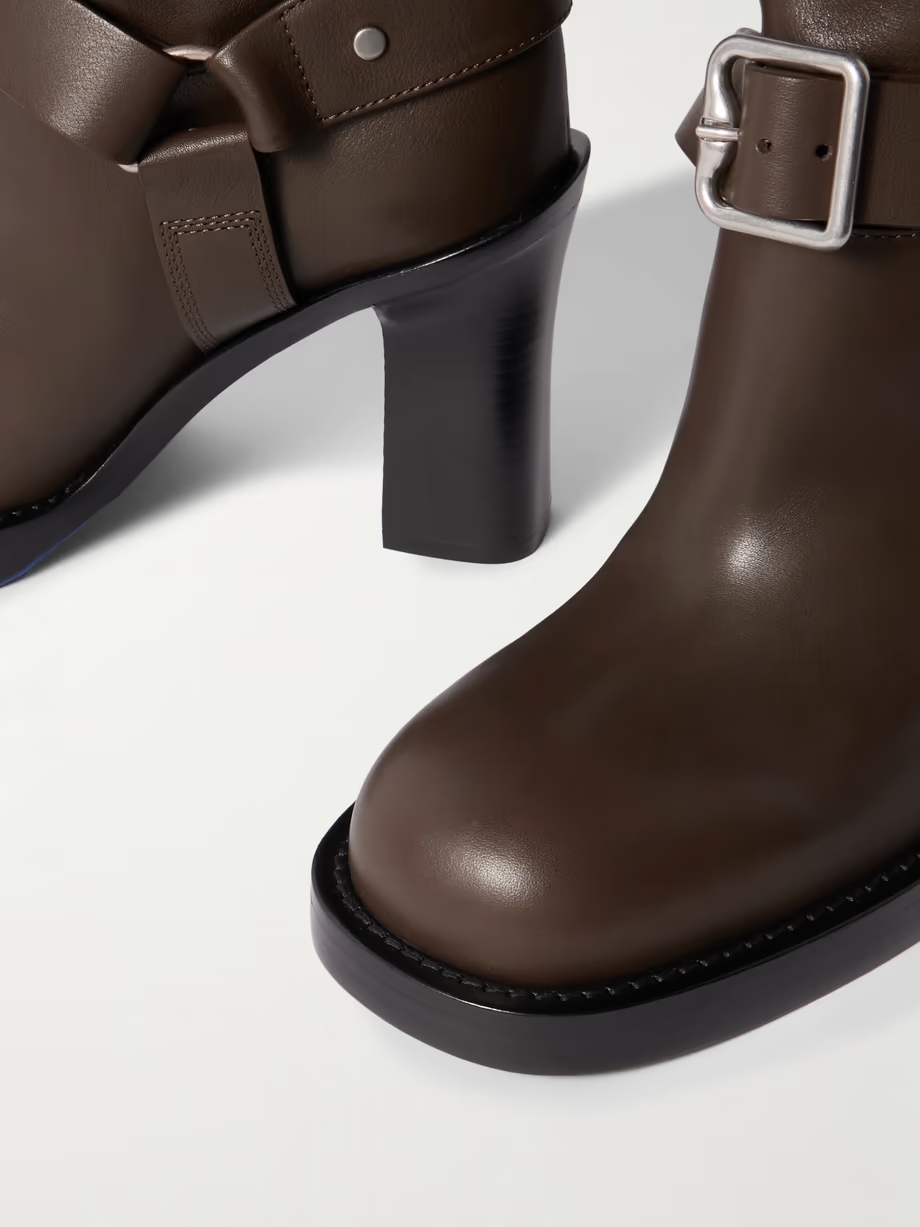 Le Soft Stirrup embellished leather over-the-knee boots Le Soft Stirrup embellished leather over-the-knee boots