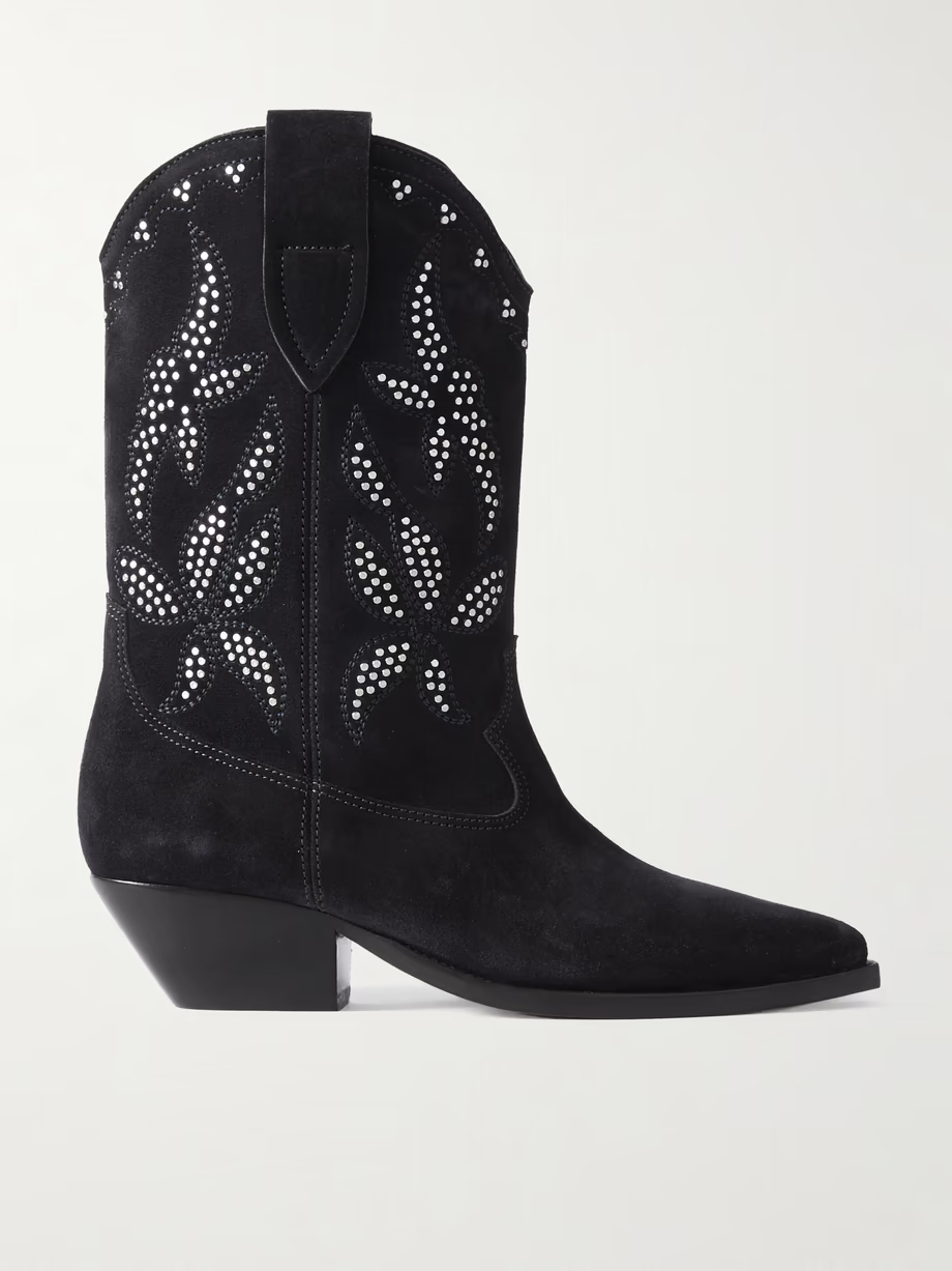 Duerto studded suede cowboy boots Duerto studded suede cowboy boots