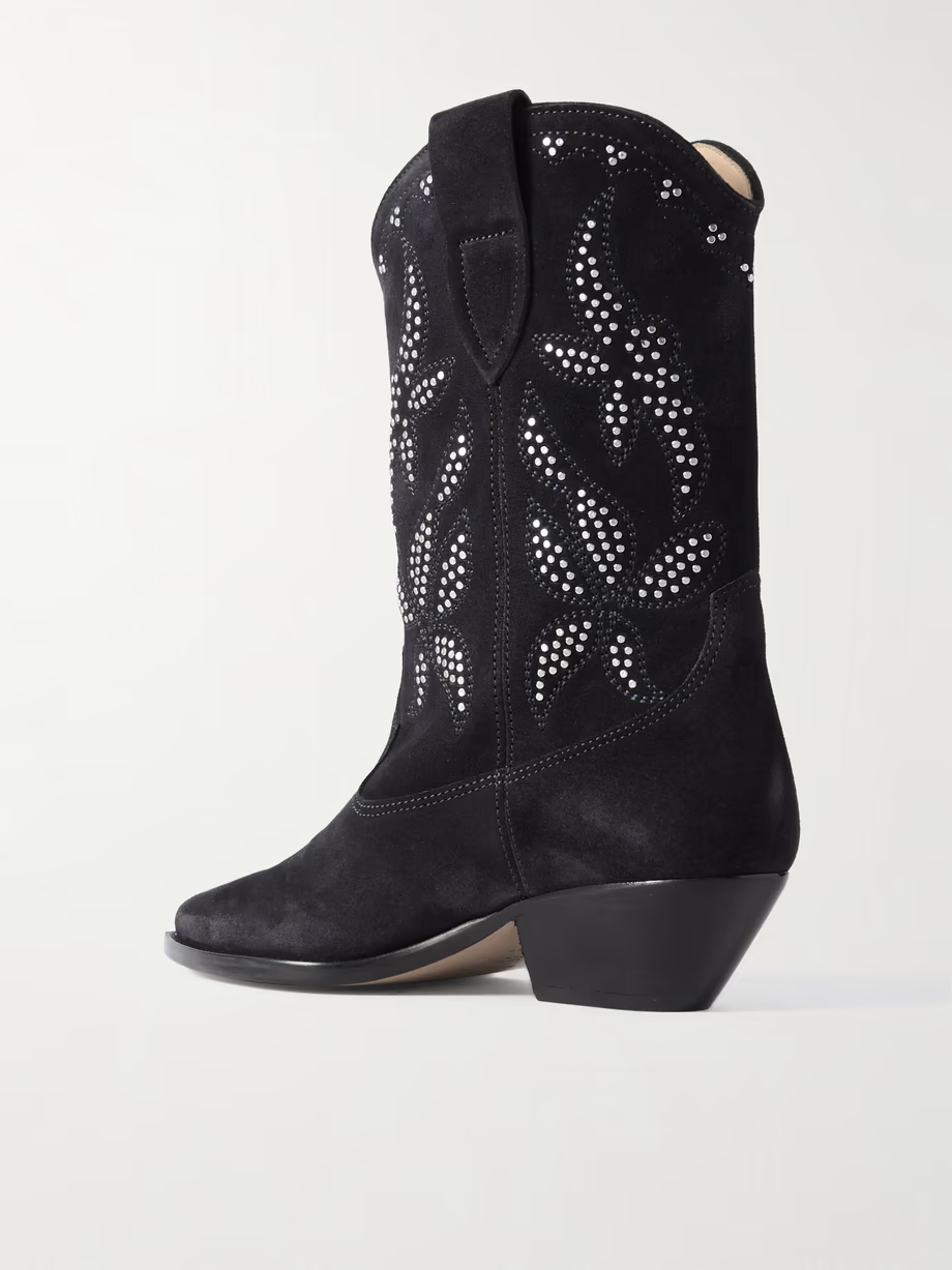 Duerto studded suede cowboy boots Duerto studded suede cowboy boots