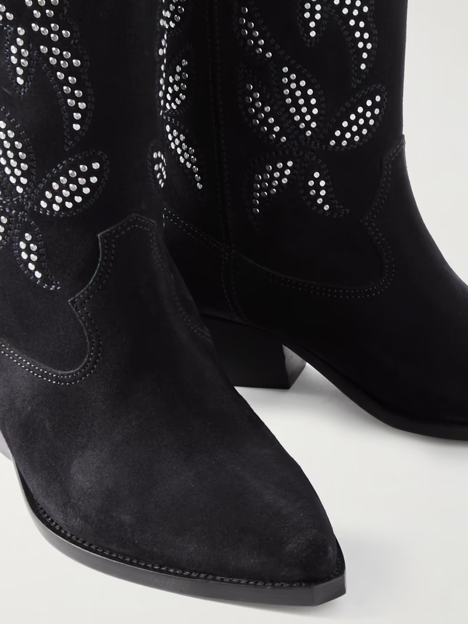 Duerto studded suede cowboy boots Duerto studded suede cowboy boots