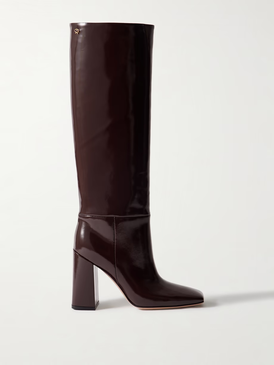 Vanta 95 patent-leather knee boots Vanta 95 patent-leather knee boots