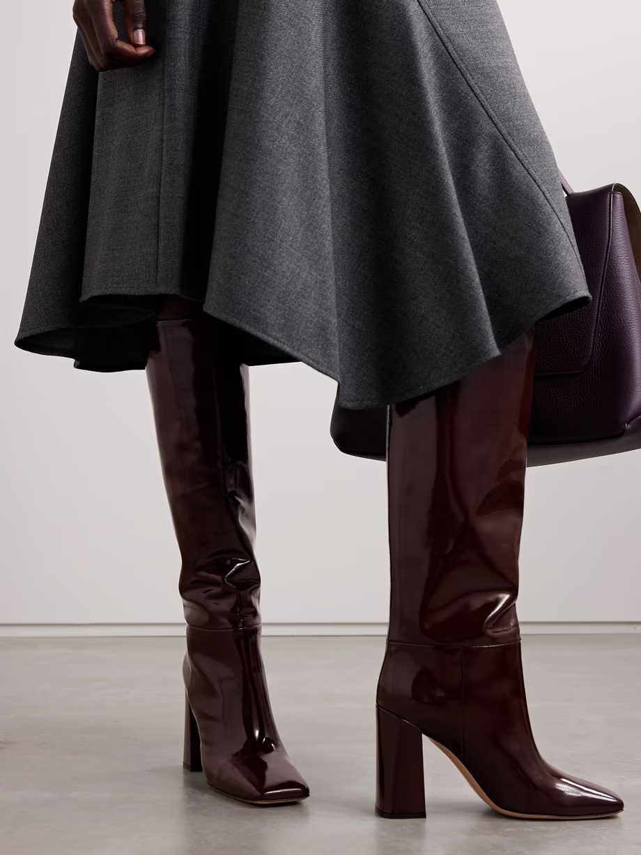 Vanta 95 patent-leather knee boots Vanta 95 patent-leather knee boots