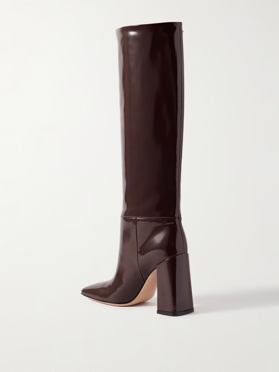 Vanta 95 patent-leather knee boots Vanta 95 patent-leather knee boots