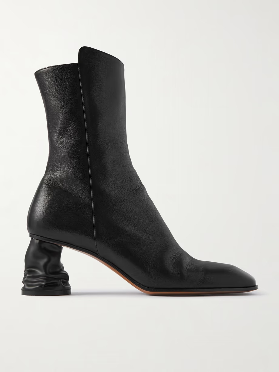 Crush leather ankle boots Crush leather ankle boots