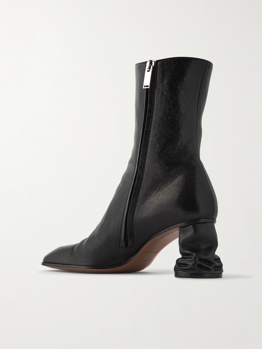 Crush leather ankle boots Crush leather ankle boots
