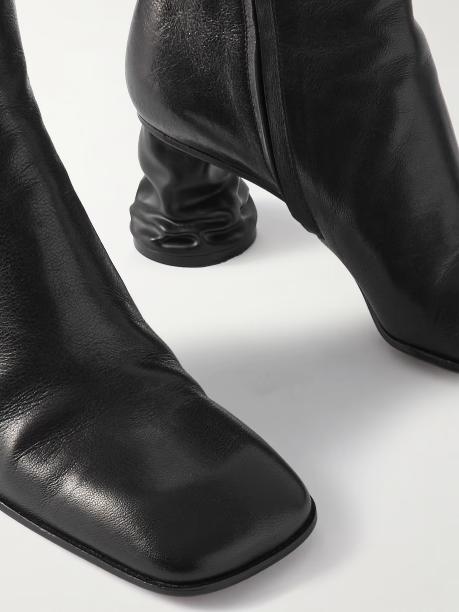 Crush leather ankle boots Crush leather ankle boots