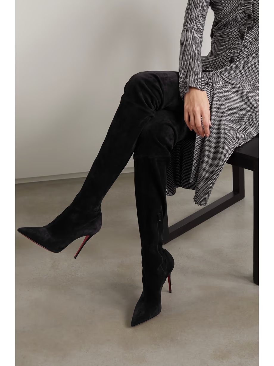 Kate Botta Alta stretch-suede over-the-knee boots Kate Botta Alta stretch-suede over-the-knee boots