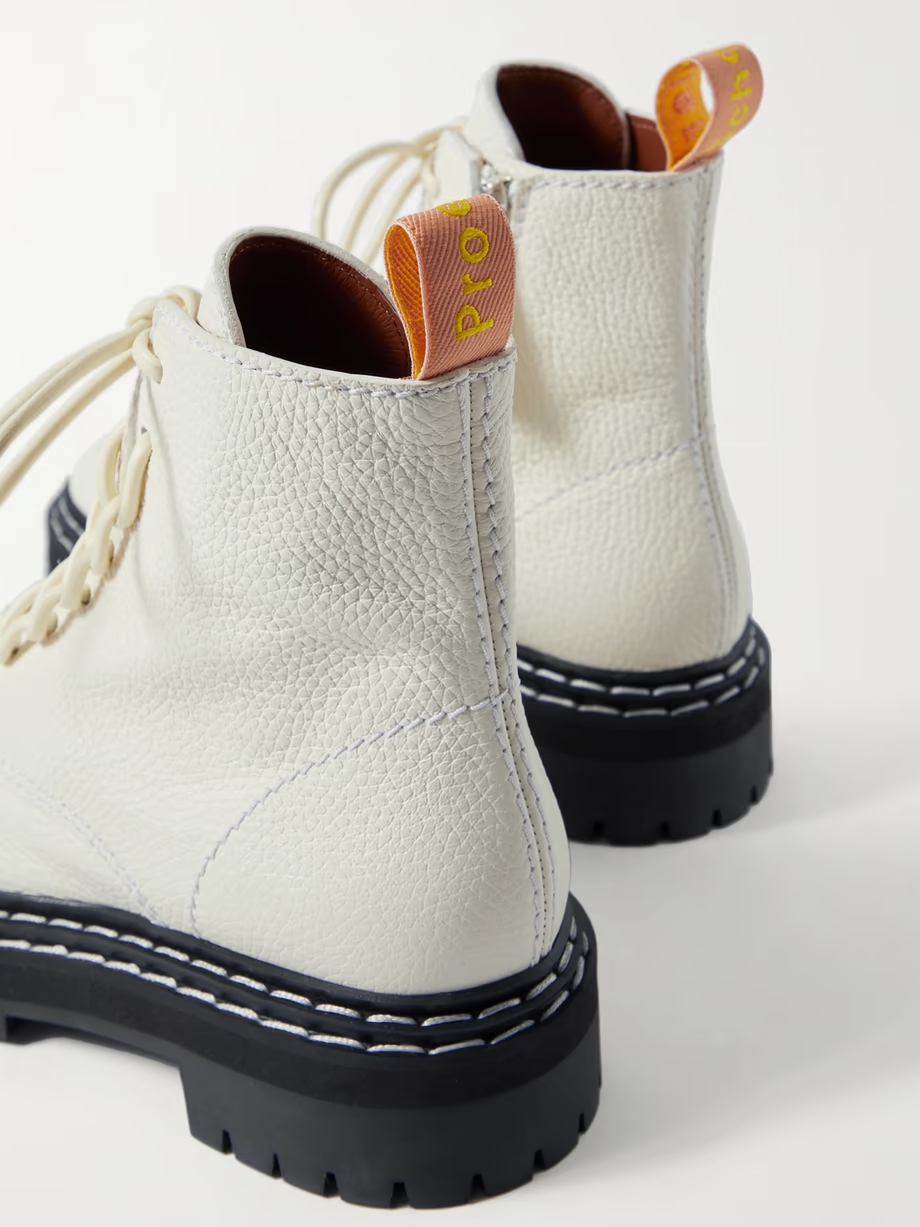 Textured-leather ankle boots Textured-leather ankle boots