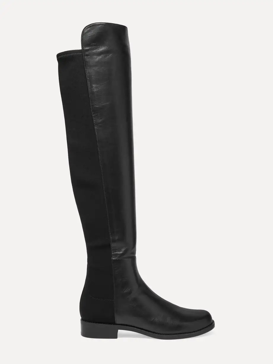 5050 leather and stretch knee boots 5050 leather and stretch knee boots