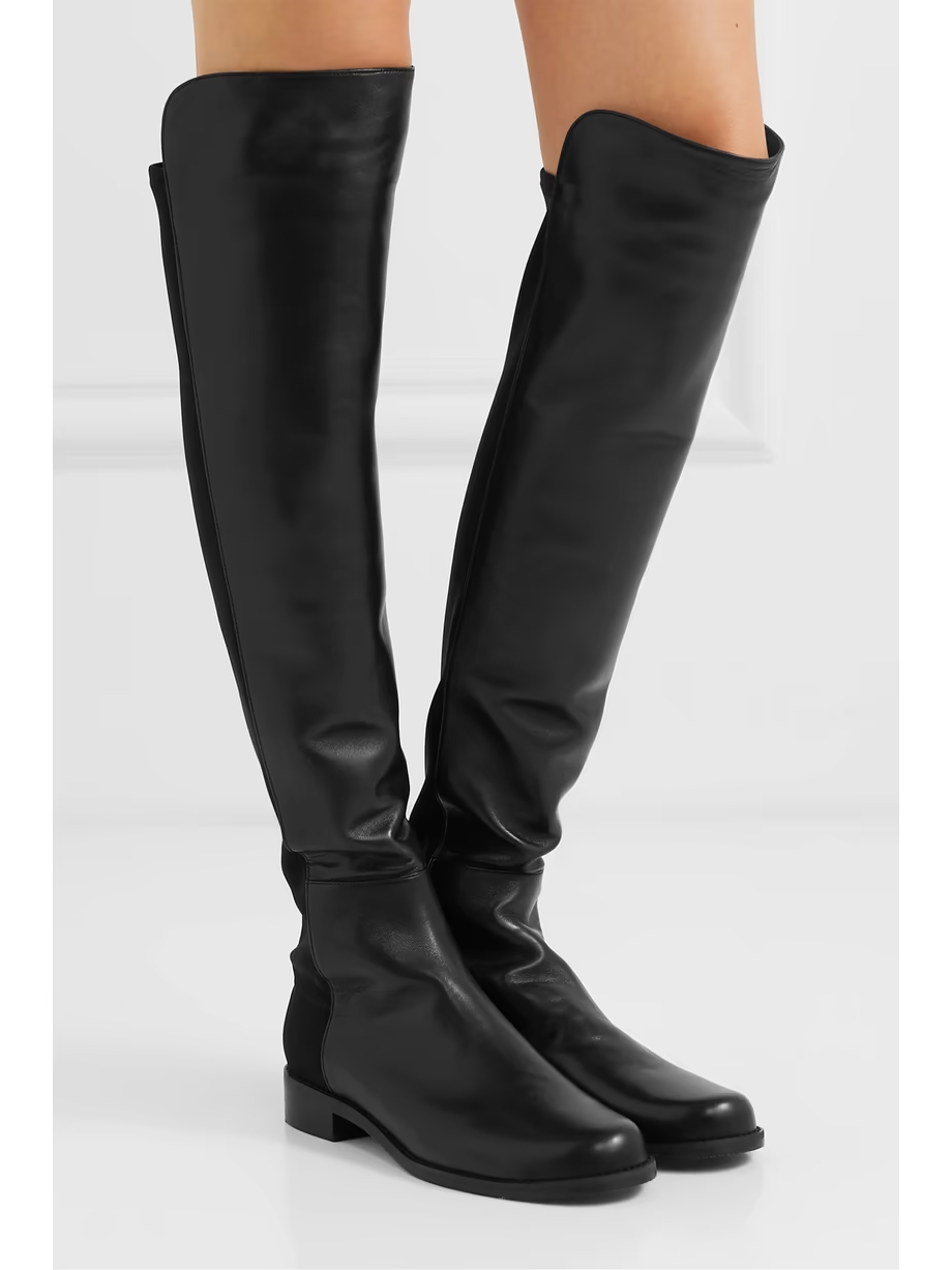 5050 leather and stretch knee boots 5050 leather and stretch knee boots