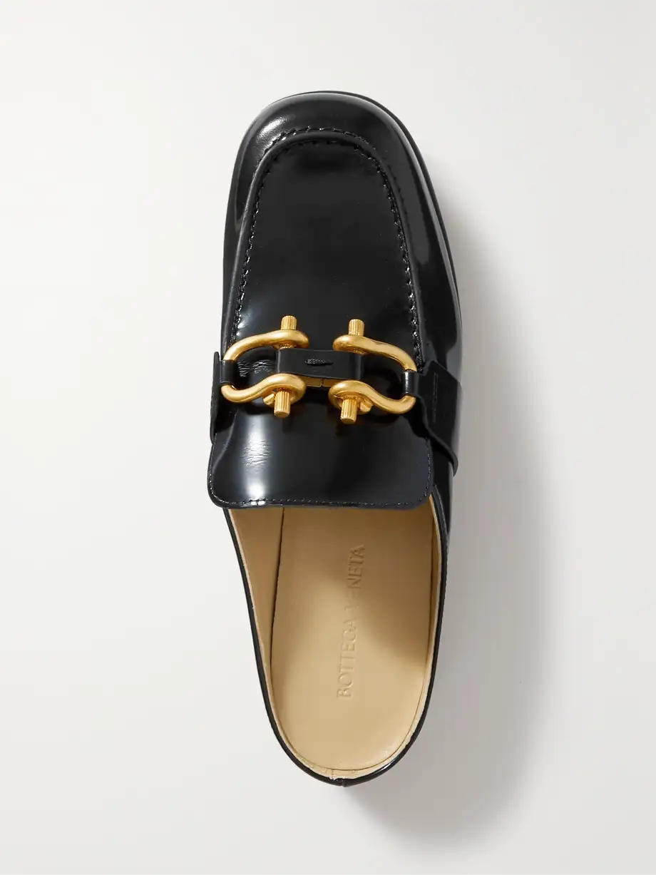 Monsieur Mocassin glossed-leather loafers Monsieur Mocassin glossed-leather loafers