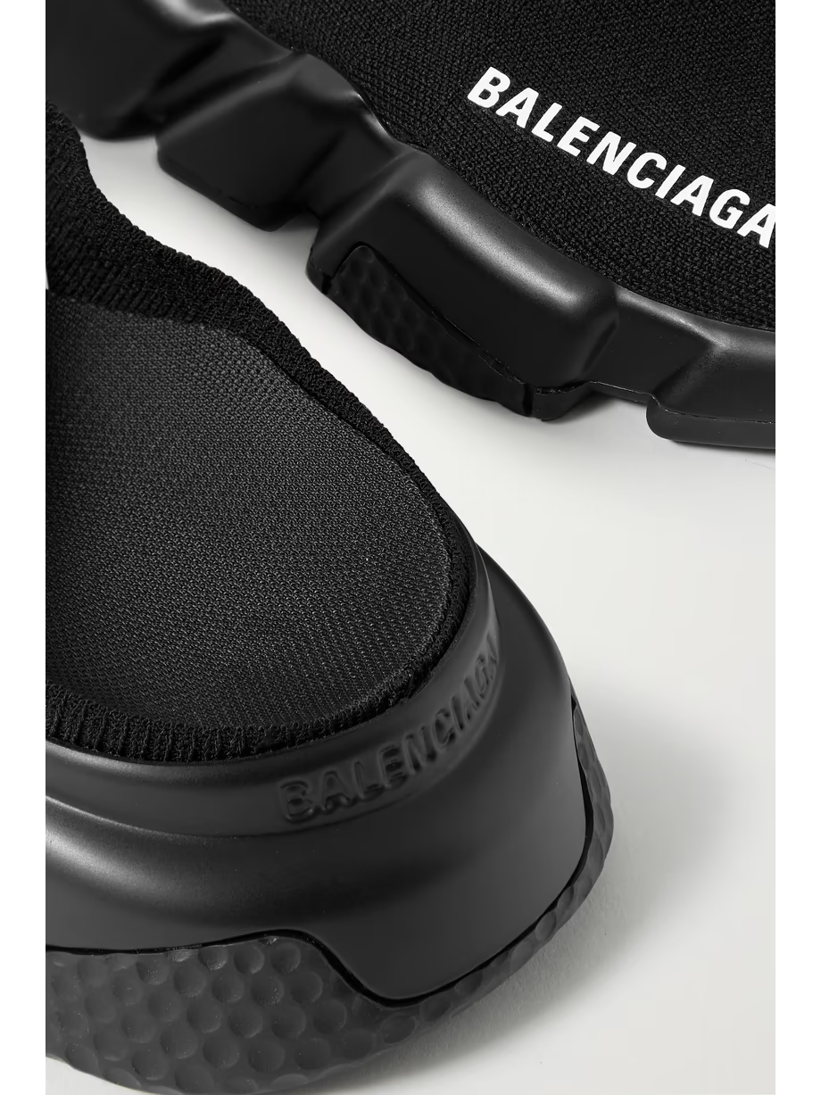 Speed printed recycled-knit mules Speed printed recycled-knit mules