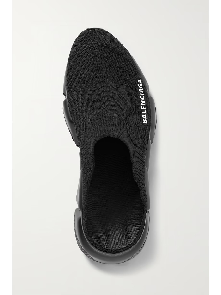 Speed printed recycled-knit mules Speed printed recycled-knit mules