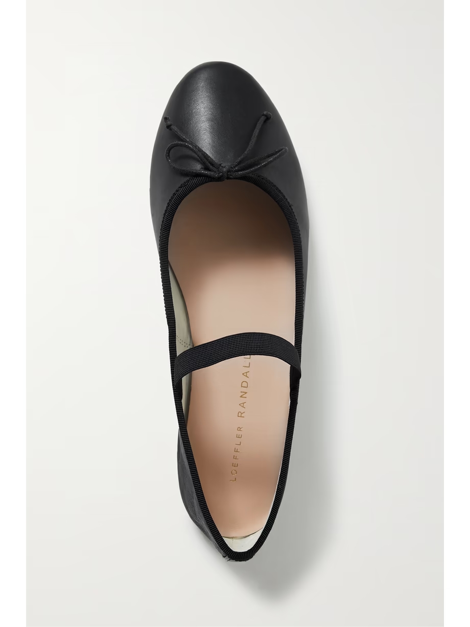 Leonie bow-embellished leather flats Leonie bow-embellished leather flats