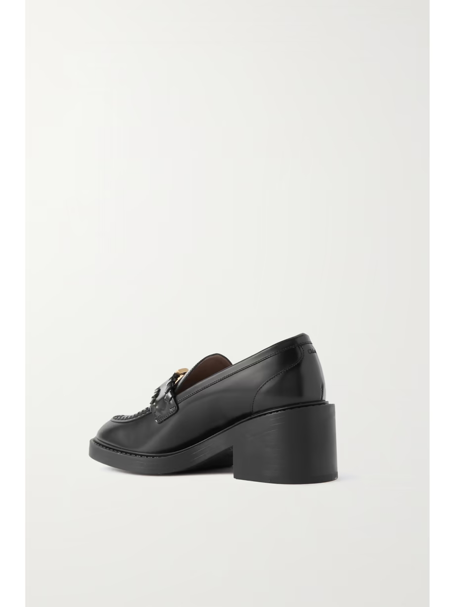 Marcie embellished leather loafers Marcie embellished leather loafers