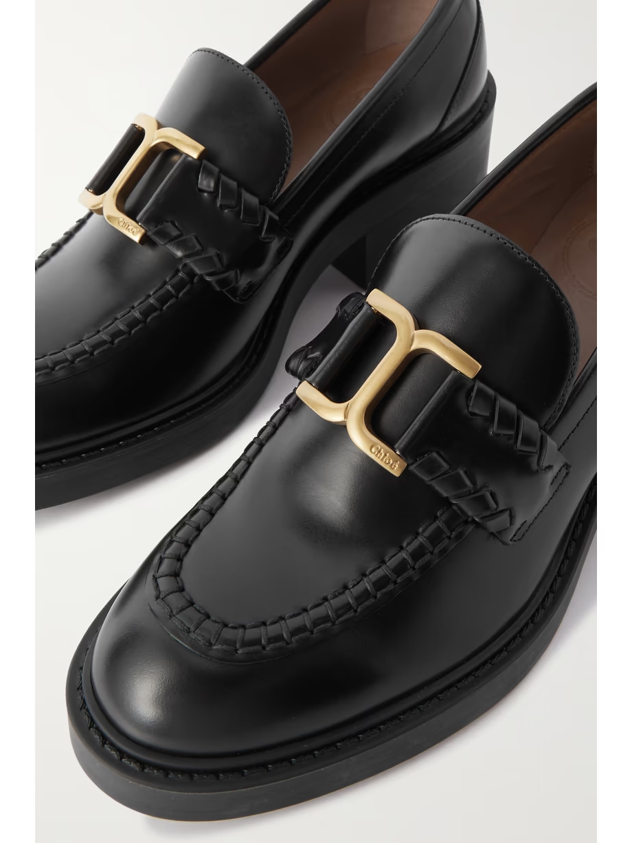 Marcie embellished leather loafers Marcie embellished leather loafers