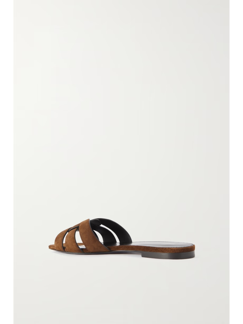 Tribute woven suede slides Tribute woven suede slides
