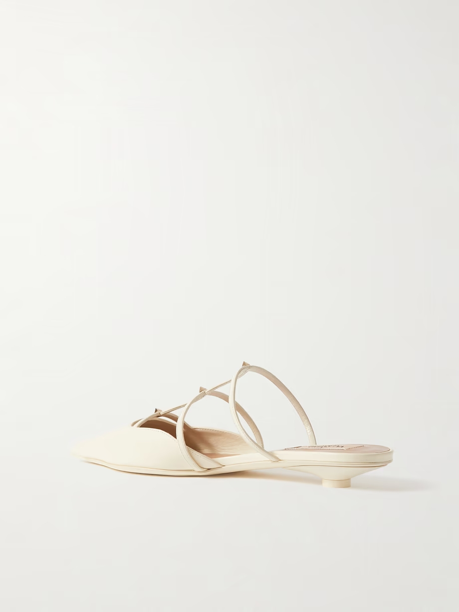 Rockstud 20 embellished leather mules Rockstud 20 embellished leather mules