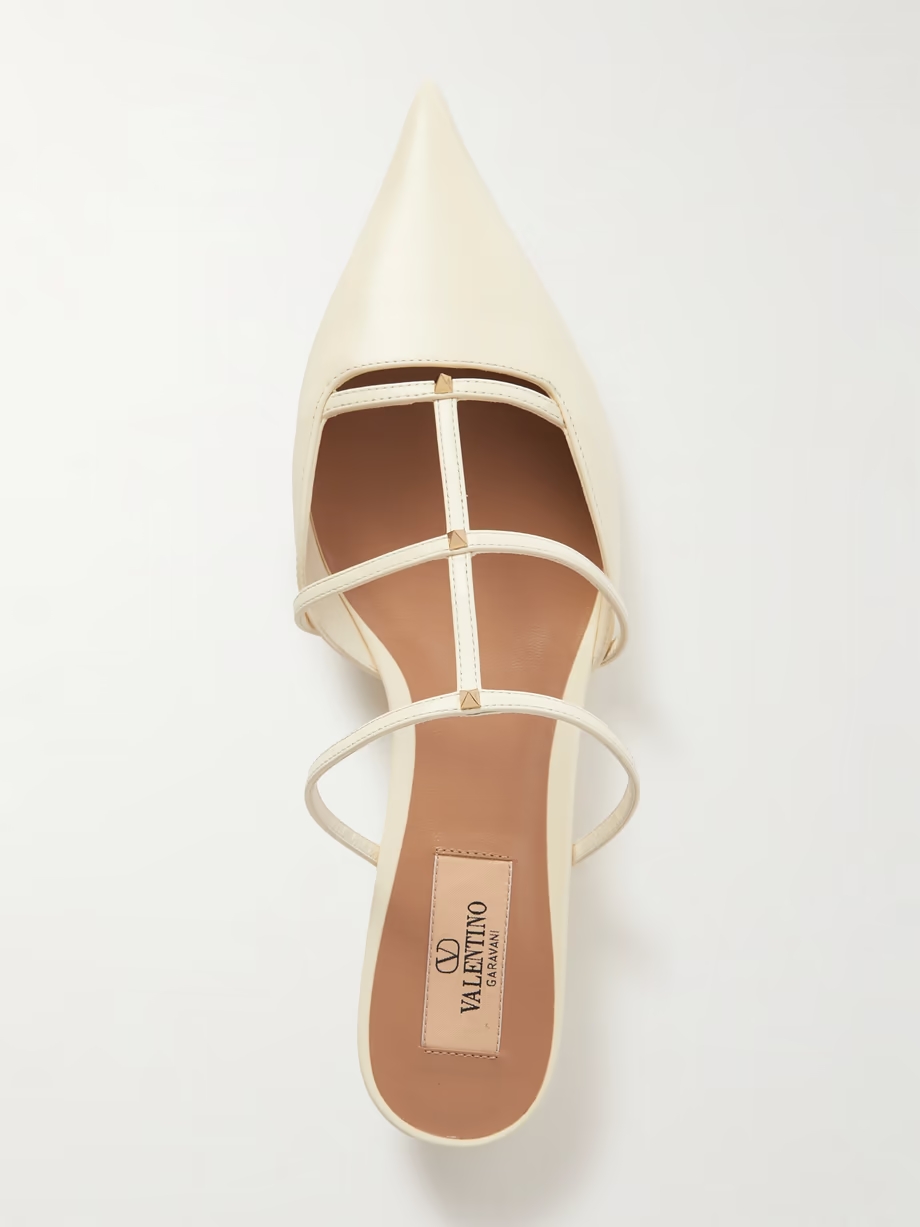 Rockstud 20 embellished leather mules Rockstud 20 embellished leather mules