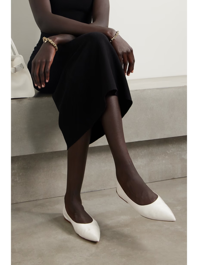 Fleur embellished canvas ballet flats Fleur embellished canvas ballet flats