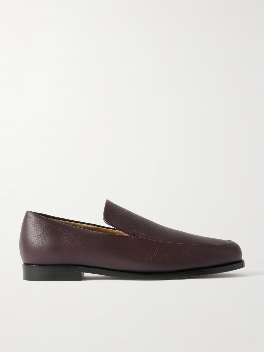 Alessio textured-leather loafers Alessio textured-leather loafers