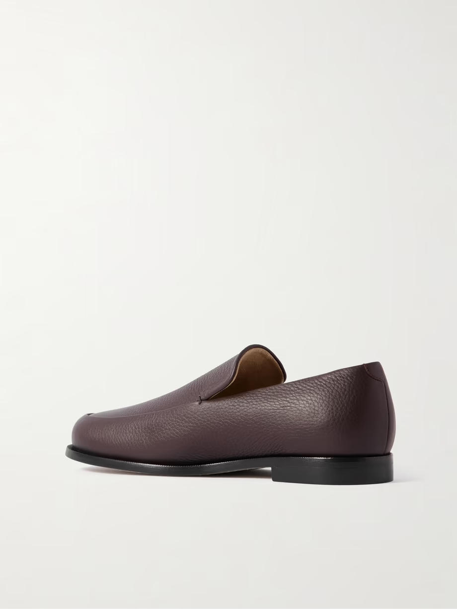 Alessio textured-leather loafers Alessio textured-leather loafers
