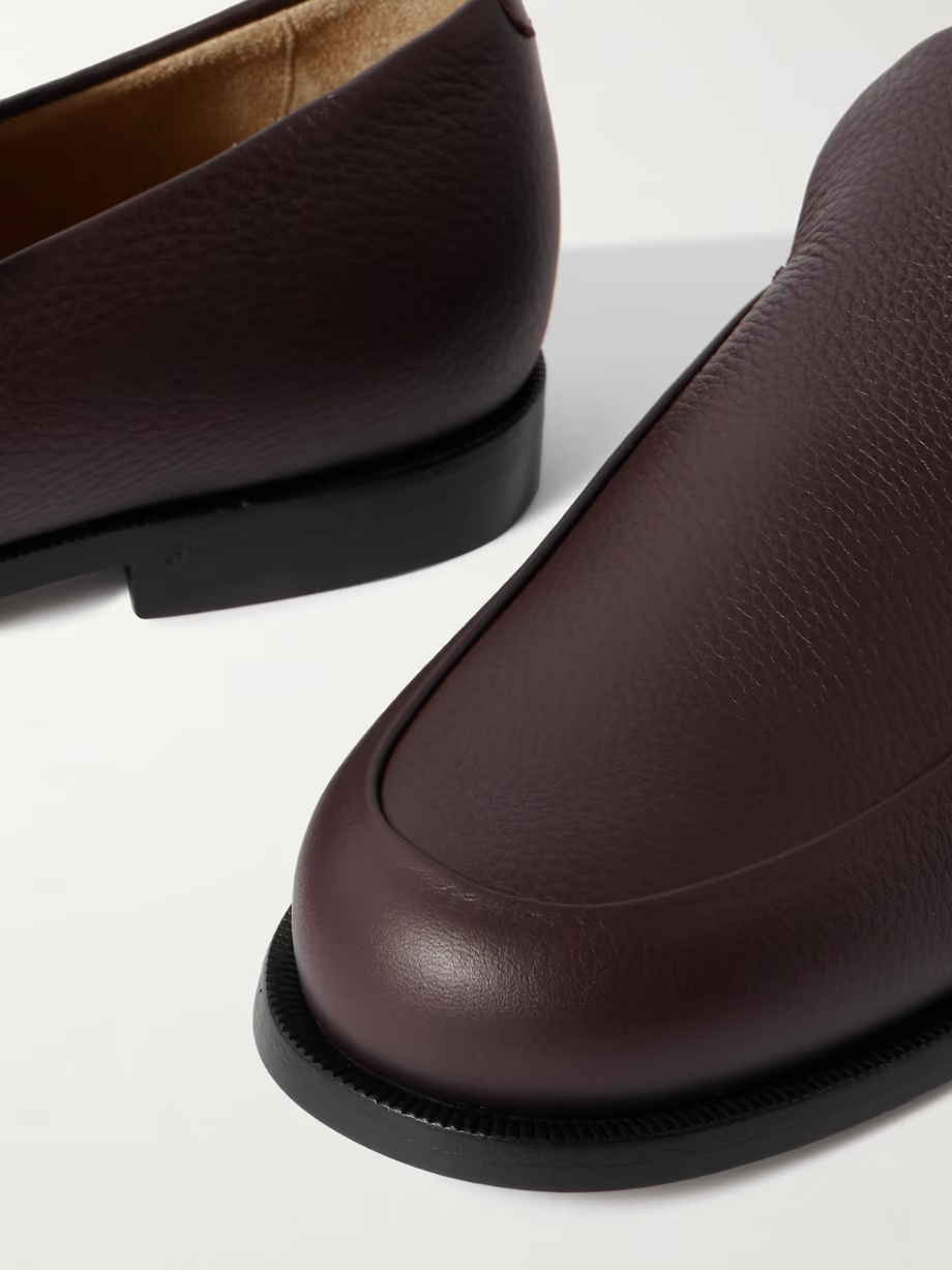 Alessio textured-leather loafers Alessio textured-leather loafers