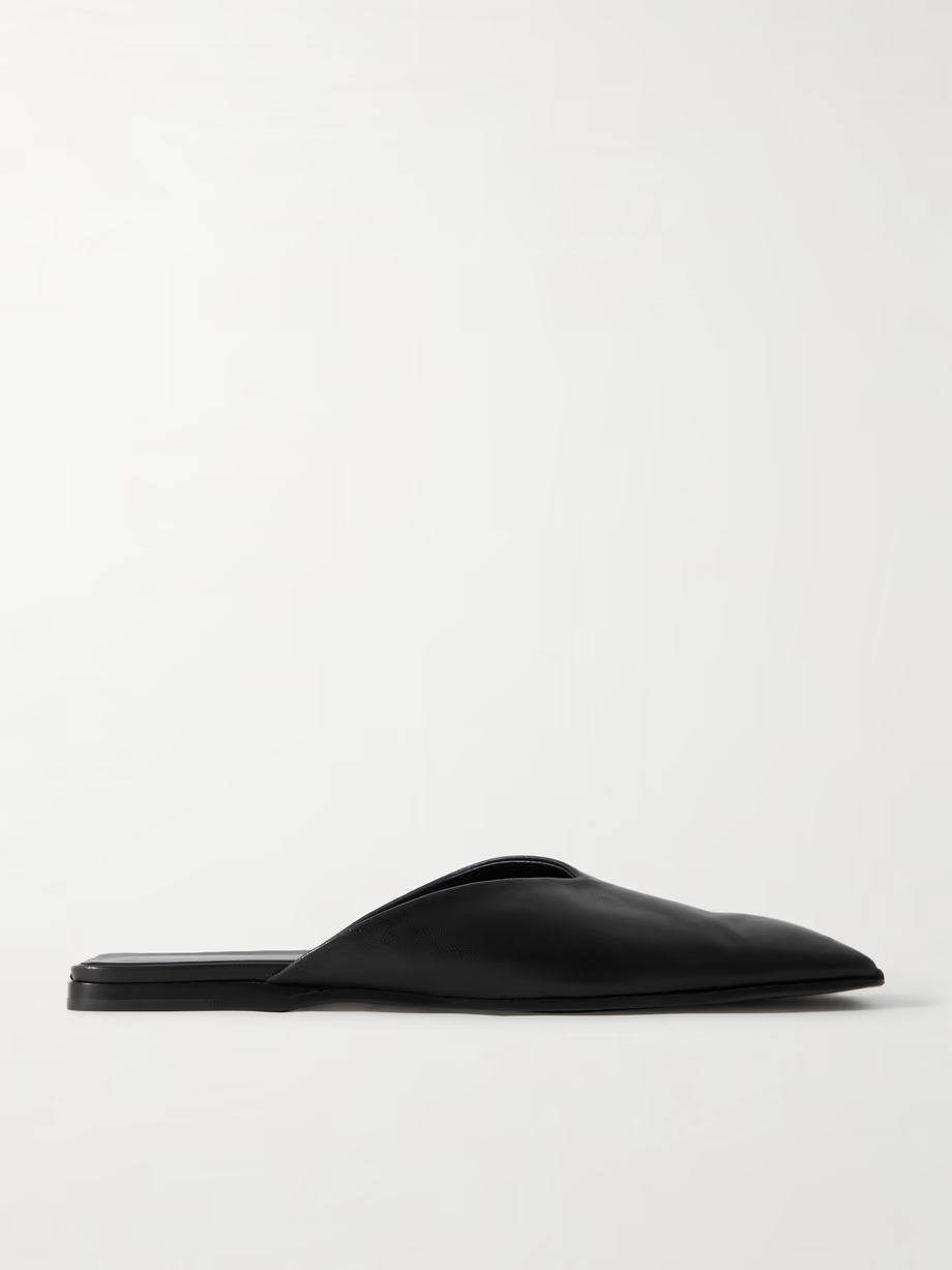 Leather mules Leather mules